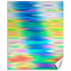 Wave Rainbow Bright Texture Canvas 16  X 20   by Sapixe