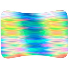 Wave Rainbow Bright Texture Velour Seat Head Rest Cushion