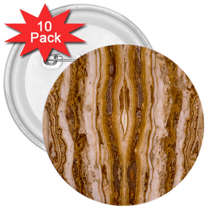 Marble Wall Surface Pattern 3  Buttons (10 pack) 