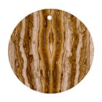 Marble Wall Surface Pattern Round Ornament (Two Sides) Back