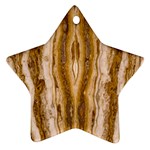 Marble Wall Surface Pattern Star Ornament (Two Sides) Front