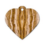 Marble Wall Surface Pattern Dog Tag Heart (Two Sides) Back