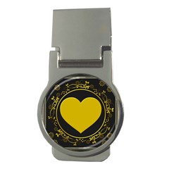 Background Heart Romantic Love Money Clips (round)  by Sapixe