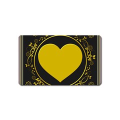 Background Heart Romantic Love Magnet (name Card) by Sapixe