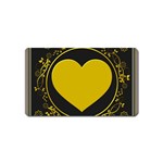 Background Heart Romantic Love Magnet (Name Card) Front