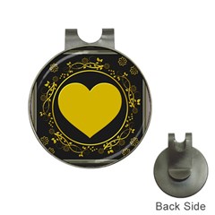 Background Heart Romantic Love Hat Clips With Golf Markers by Sapixe