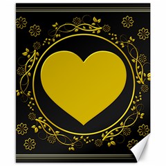 Background Heart Romantic Love Canvas 8  X 10  by Sapixe