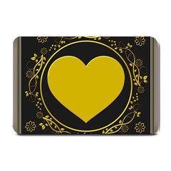 Background Heart Romantic Love Small Doormat  by Sapixe