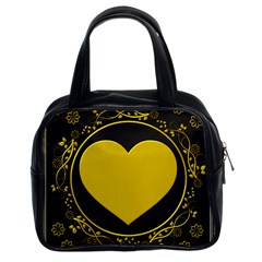 Background Heart Romantic Love Classic Handbags (2 Sides) by Sapixe