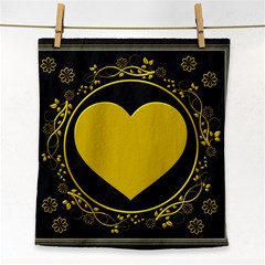 Background Heart Romantic Love Face Towel by Sapixe