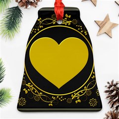 Background Heart Romantic Love Ornament (bell)