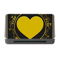 Background Heart Romantic Love Memory Card Reader With Cf by Sapixe