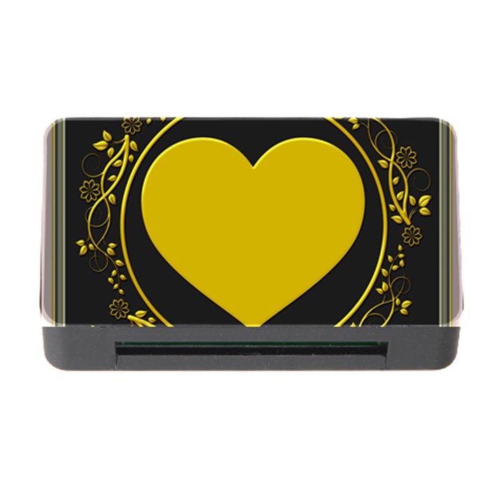 Background Heart Romantic Love Memory Card Reader with CF