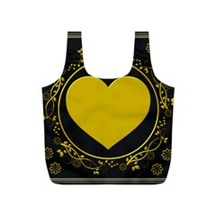 Background Heart Romantic Love Full Print Recycle Bags (s)  by Sapixe