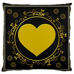 Background Heart Romantic Love Large Flano Cushion Case (one Side) by Sapixe