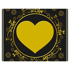 Background Heart Romantic Love Double Sided Flano Blanket (medium)  by Sapixe