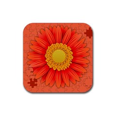 Flower Plant Petal Summer Color Rubber Coaster (square)  by Sapixe