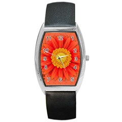 Flower Plant Petal Summer Color Barrel Style Metal Watch by Sapixe