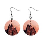 Pyramid Egypt Monumental Mini Button Earrings Front