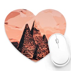 Pyramid Egypt Monumental Heart Mousepads by Sapixe