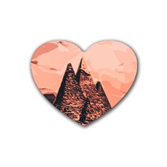 Pyramid Egypt Monumental Heart Coaster (4 Pack)  by Sapixe