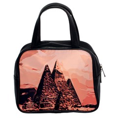 Pyramid Egypt Monumental Classic Handbags (2 Sides) by Sapixe