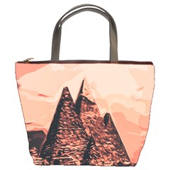 Pyramid Egypt Monumental Bucket Bags by Sapixe