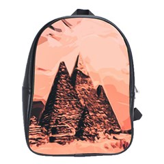 Pyramid Egypt Monumental School Bag (large) by Sapixe