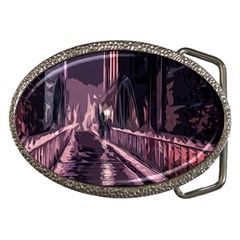 Texture Abstract Background City Belt Buckles by Sapixe