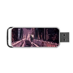 Texture Abstract Background City Portable Usb Flash (one Side) by Sapixe