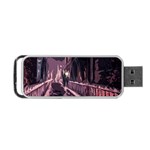 Texture Abstract Background City Portable USB Flash (Two Sides) Back