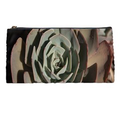 Succulent Green Pink Rosettes Pencil Cases by Sapixe