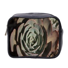 Succulent Green Pink Rosettes Mini Toiletries Bag 2-side by Sapixe