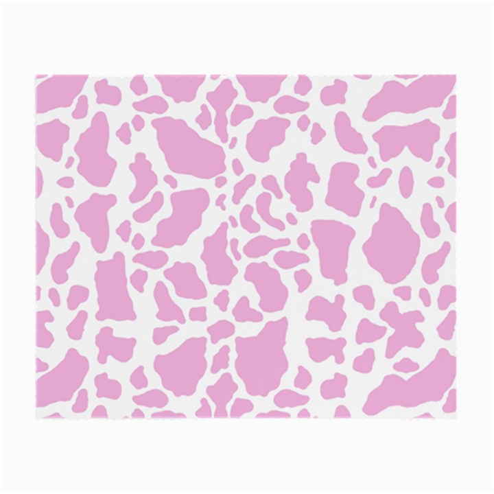 White Pink Cow Print Small Glasses Cloth (2-Side)