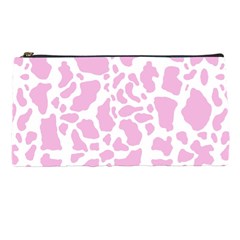 White Pink Cow Print Pencil Cases by LoolyElzayat