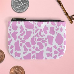 White Pink Cow Print Mini Coin Purses by LoolyElzayat