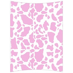 White Pink Cow Print Back Support Cushion by LoolyElzayat