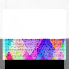 Squares Color Squares Background Rectangular Jigsaw Puzzl by Sapixe