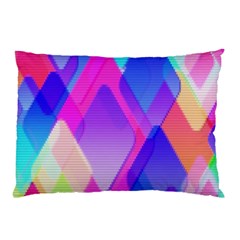 Squares Color Squares Background Pillow Case by Sapixe