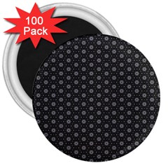 Geometric Pattern Dark 3  Magnets (100 Pack) by jumpercat