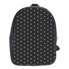 Geometric Pattern Dark School Bag (xl) by jumpercat