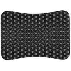 Geometric Pattern Dark Velour Seat Head Rest Cushion by jumpercat