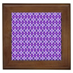 Jess Violet Framed Tiles by jumpercat