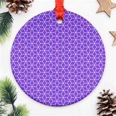 Lavender Tiles Ornament (Round)