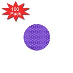 Lavender Tiles 1  Mini Buttons (100 pack)  Front