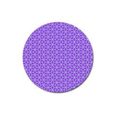 Lavender Tiles Magnet 3  (Round)