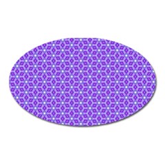 Lavender Tiles Oval Magnet by jumpercat