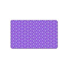 Lavender Tiles Magnet (name Card) by jumpercat