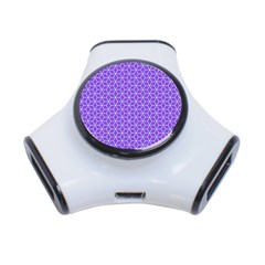 Lavender Tiles 3-port Usb Hub by jumpercat