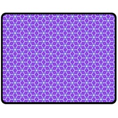 Lavender Tiles Double Sided Fleece Blanket (medium)  by jumpercat